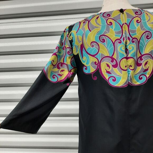 Y2K Retro Banana Republic Artsy Boho Sheath Dress Womens Small Baroque Chic - Picture 7 of 10